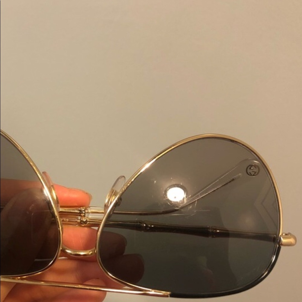 Gucci bamboo glass scratched
